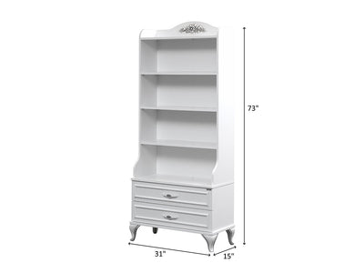 Angel 31" Wide 2 Drawer Bookcase