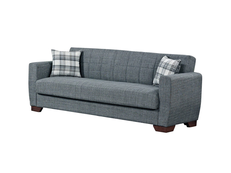 Barato Fabric Upholstery Convertible Love Seat with Storage 