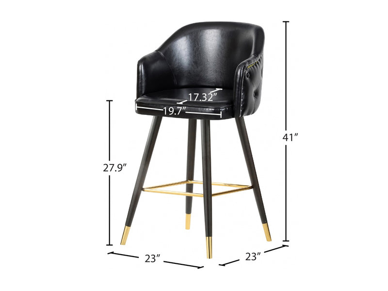 Barbosa Faux Leather Bar Stool (Set of 2)