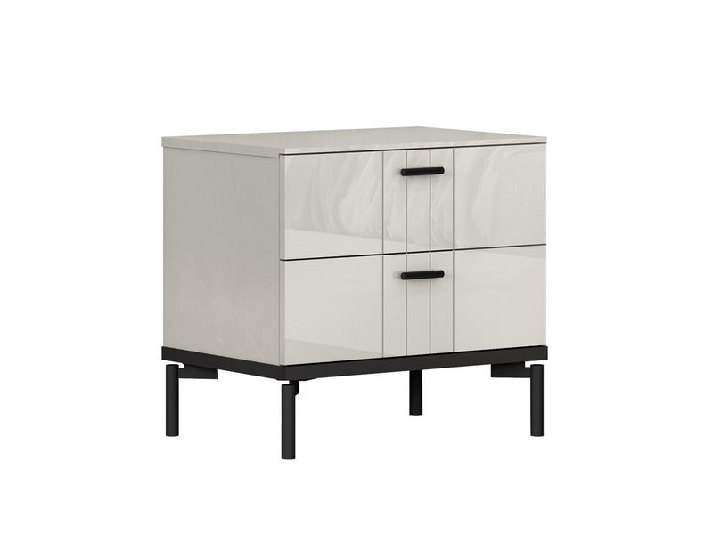 Bella 16.5" Tall 2 Drawer Nightstand