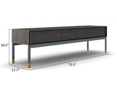 Bosa 72.5" Wide 3 Drawer TV Stand