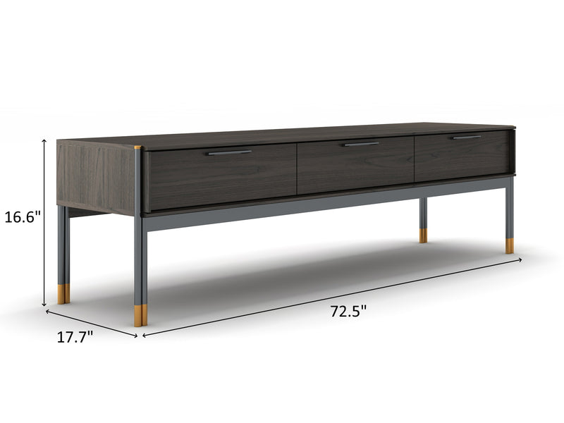 Bosa 72.5" Wide 3 Drawer TV Stand