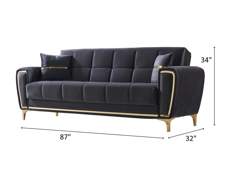 Boston 87" Wide Convertible Sofa