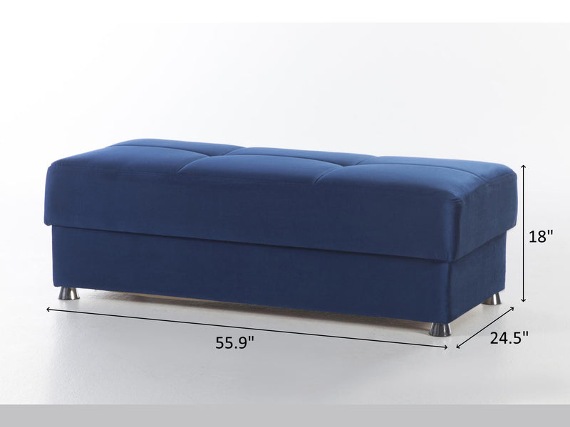 Elegant 102.5" Wide Square Arm Convertible Sectional