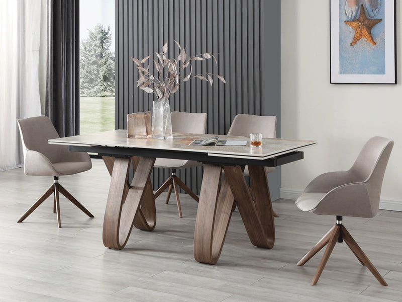Stares 9086 102" / 71" Wide Extendable Dining Table