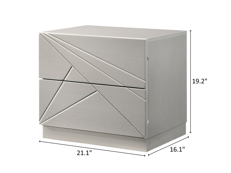 Florence 19.2" Tall 2 Drawer Nightstand