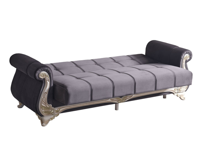 Karizma 88" Wide Rolled Arm Convertible Sofa