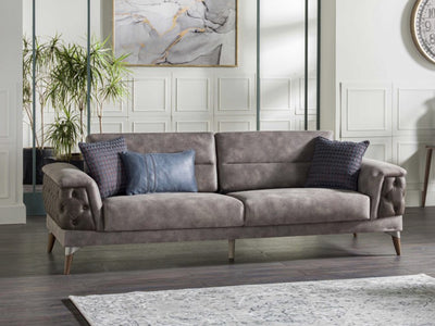 Loren 95" Wide Tufted Arm Convertible Sofa