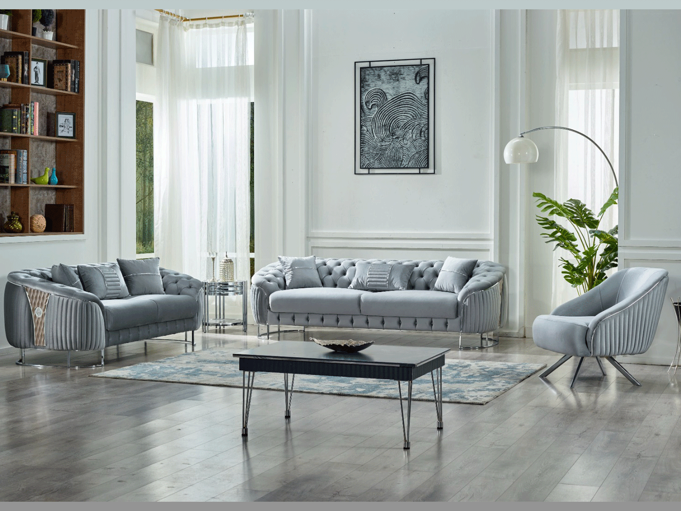 Lucas 80" Wide Tufted Loveseat – Istanbul Furniture - Home of Unique ...