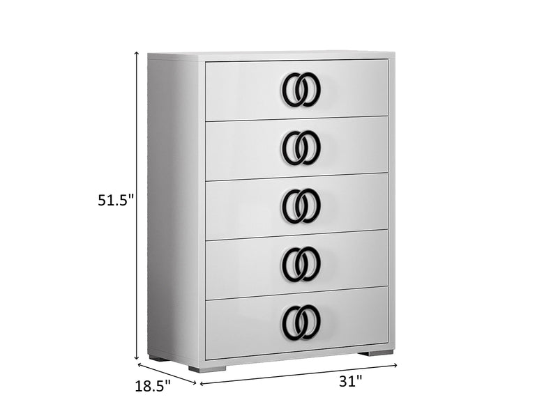 Luxuria 31" Wide 5 Drawer Chest