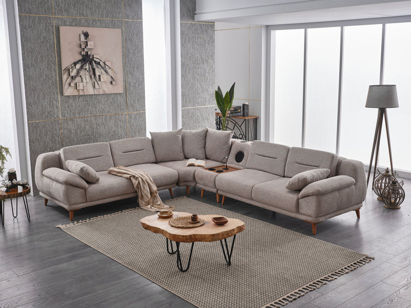 Luzzo 114" Wide Modular Sectional