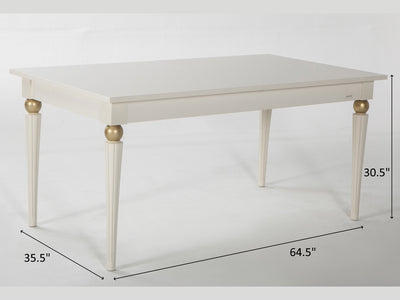 Mistral 80.5" / 64.5" Wide Extendable Dining Table