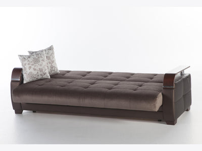 Natural 88.2" Wide Convertible Sofa