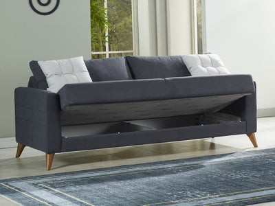 Nepal 83.5" Wide Square Arm Convertible Sofa