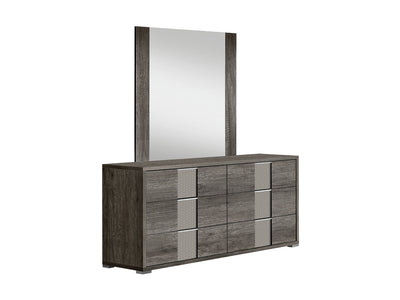 Portofino 61" Wide 6 Drawer Dresser With Mirror