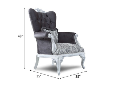 Prenses 35" Wide Tufted Armchair