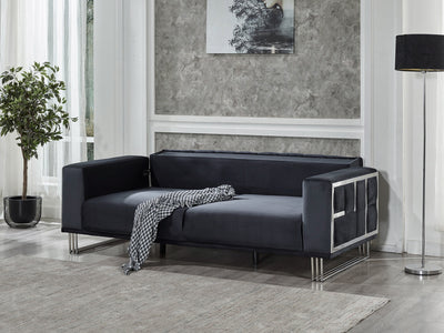 Puzzle 87" Wide Tufted Extendable Sofa
