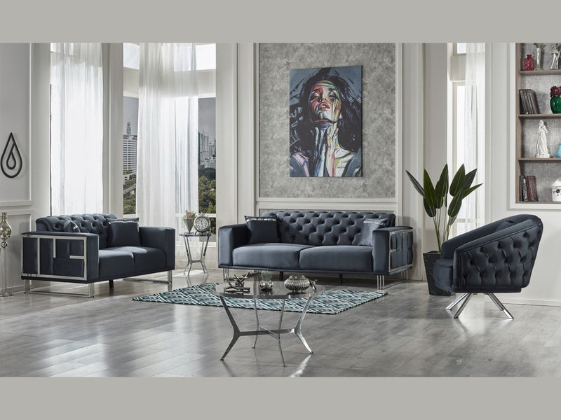 Puzzle Tufted Living Room Set