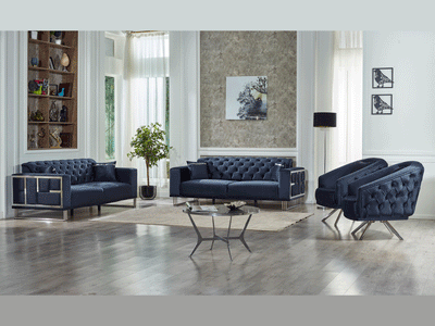 Puzzle Tufted Living Room Set