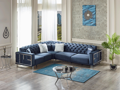Puzzle 118" Wide Tufted Extendable Sectional