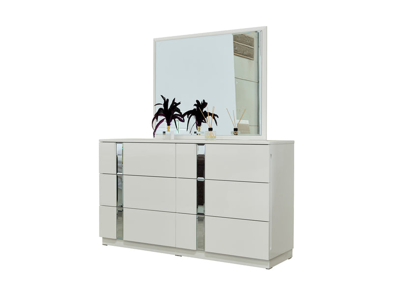 Sienna 55" Wide 6 Drawer Dresser With Mirror