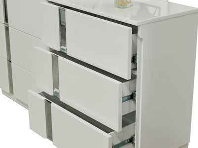 Sienna 55" Wide 6 Drawer Dresser With Mirror