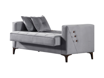 Step 63" Wide Square Arm Convertible Loveseat