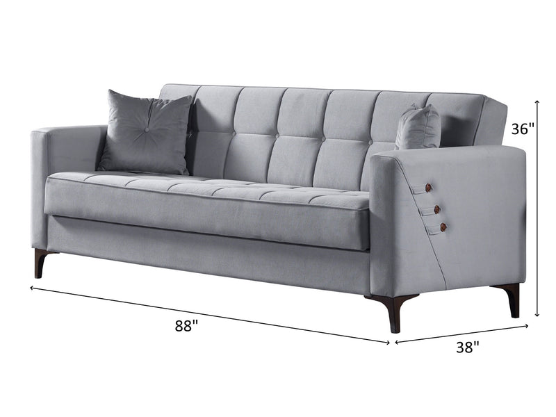 Step 88" Wide Square Arm Convertible Sofa