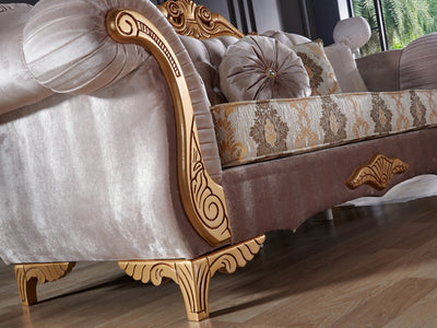 Sultan 88" Wide Tufted Traditional Sofa