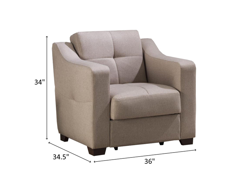 Tahoe 36" Wide Convertible Armchair