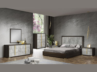 Travertine Platform Bed