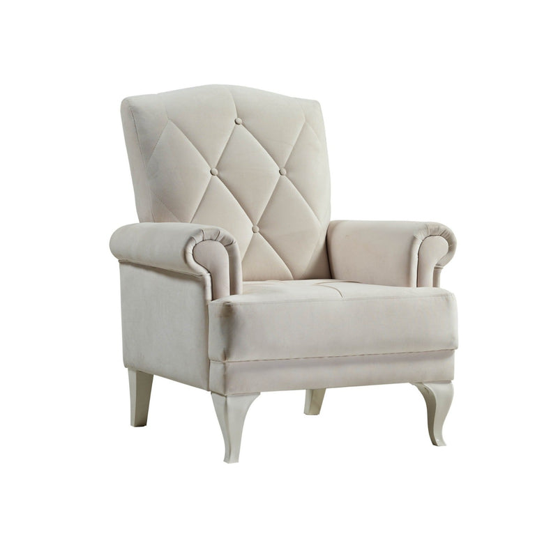 Melis " Wide Tufted Armchair